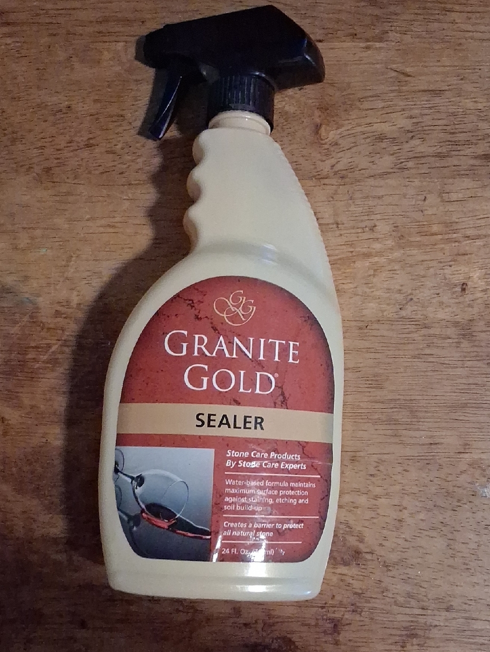 Granite Gold Stone Sealer Spray - Cream with Red Label